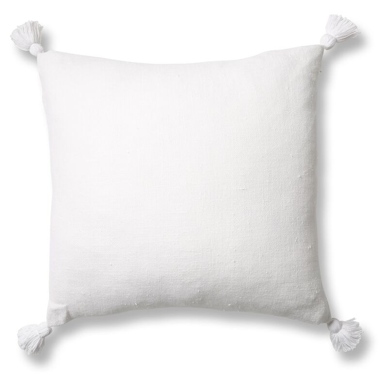 Montauk 20x20 Pillow, White Linen