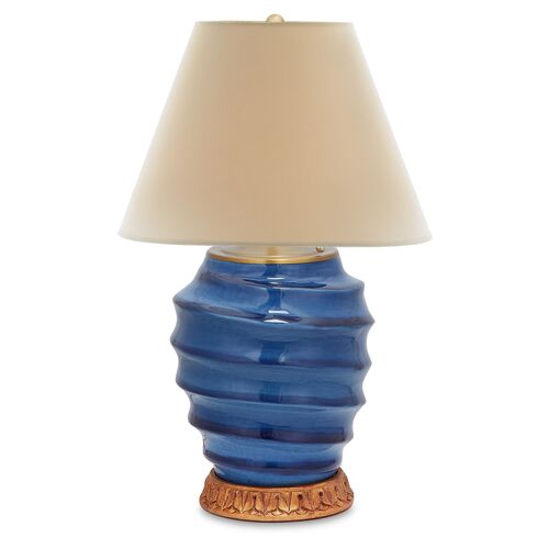 Atlantic Table Lamp, Blue Glaze~P77641364