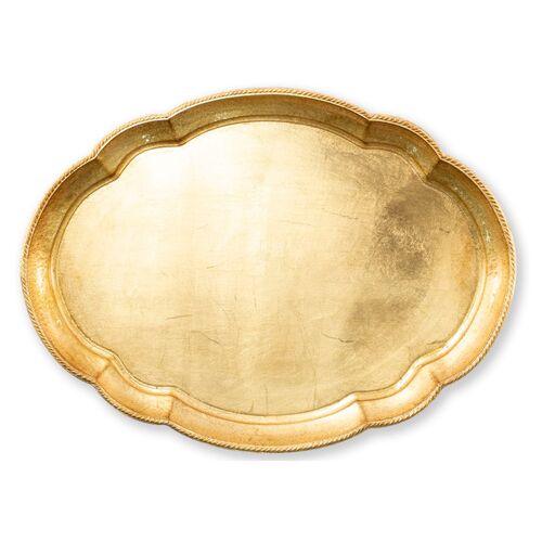22" Florentine Large Tray, Gold~P77498804