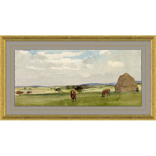 Grazing in the European Countryside Painting Grazing in the European Countryside Painting