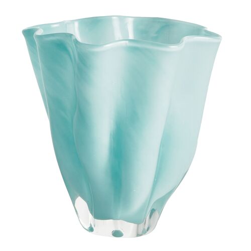 Weald Decorative Glass Vase, Blue Weald Decorative Glass Vase, Blue