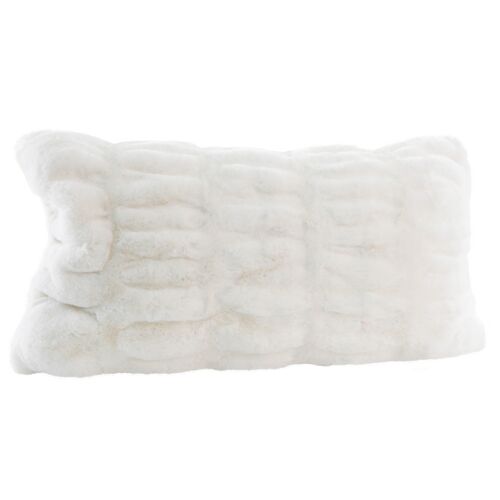 Savannah 12x22 Faux Fur Lumbar Pillow, Snow Mink~P77618549