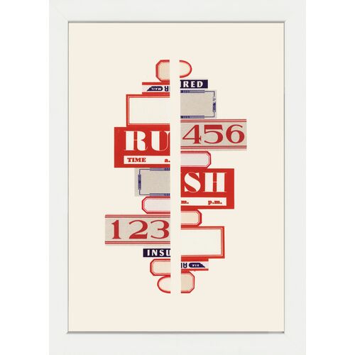 Labelscape - Rush Collage Art Print, 11" x 8"