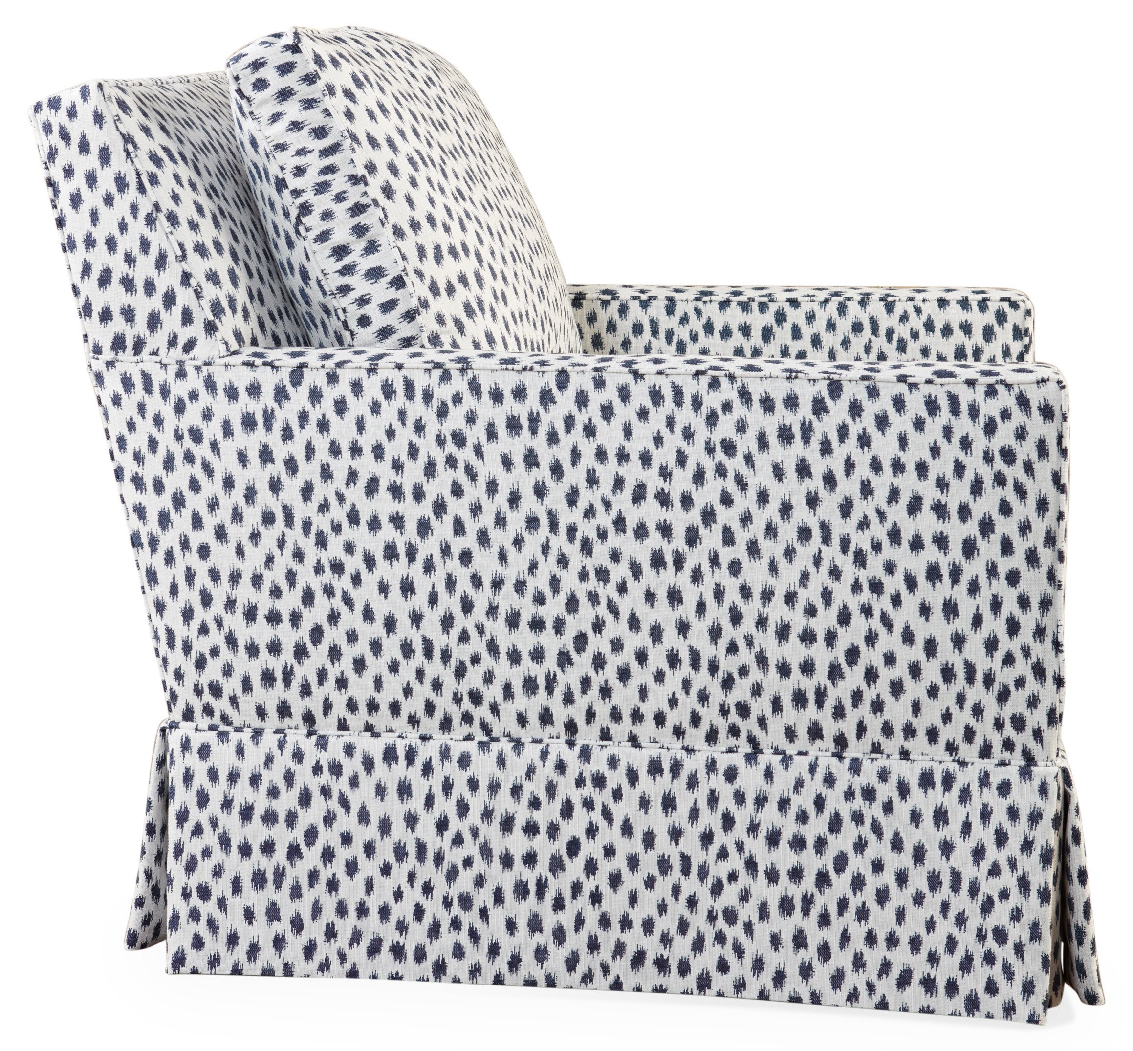 Auburn Club Chair, Indigo Spot Sunbrella