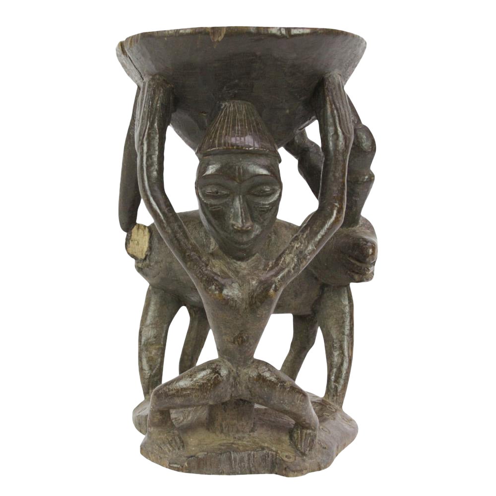 Tribal African Carved Stool~P77606164