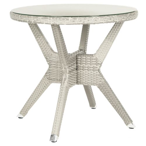 Langely Outdoor 31" Round Side Table, Grey~P76433211