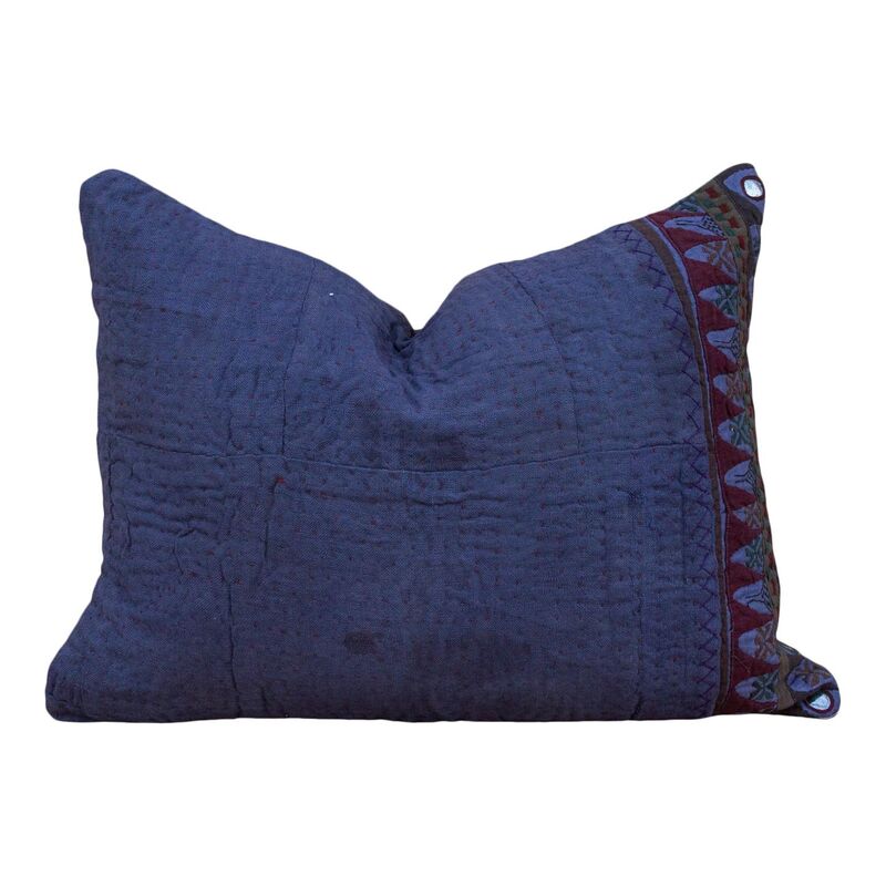 Gawa Antique Indigo Grain Sack Pillow