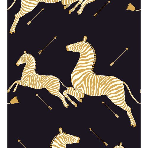 Zebras Wallpaper, Black~P77607866