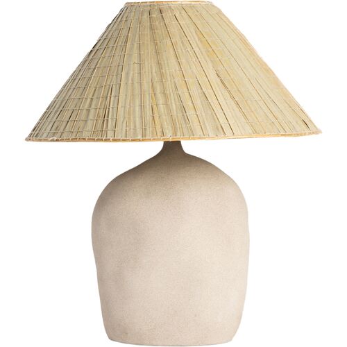 Asher Table Lamp, Sand Porcelain~P111116606