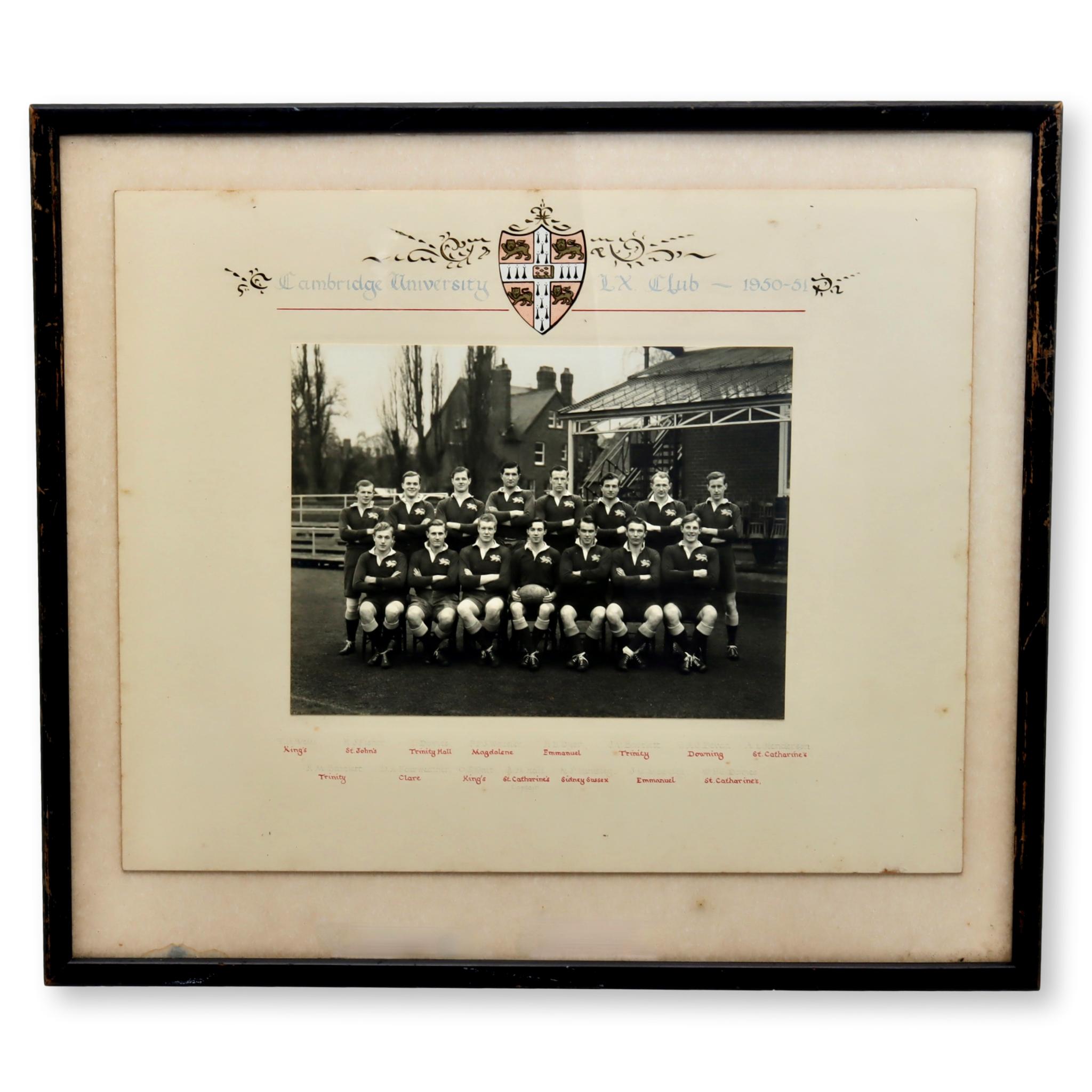 1950 Cambridge University Rugby Photo~P77665552