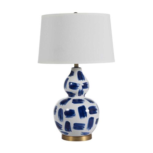 Luca Table Lamp, Blue Brushstroke~P77606602
