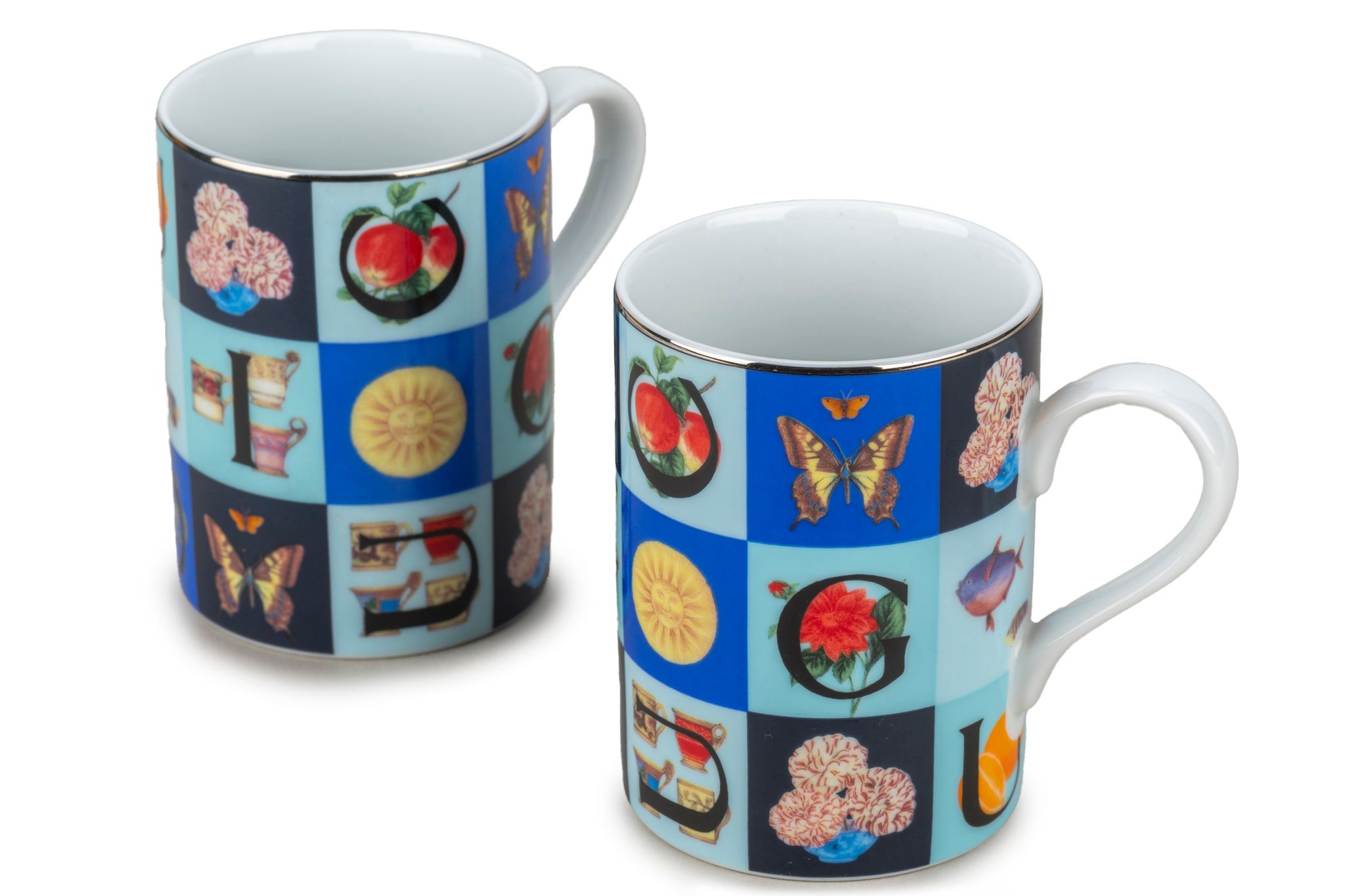 Gucci Set/2 Multicolor Porcelain Mugs~P77679852