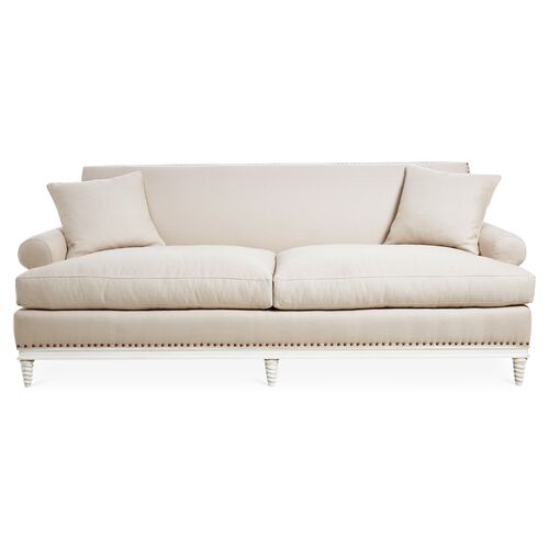 Paris 91" Sofa, Natural Linen~P77120459