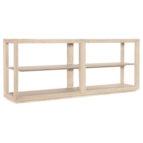 Nouveau Chic Glass Top Console Table, Sandstone Nouveau Chic Glass Top Console Table, Sandstone