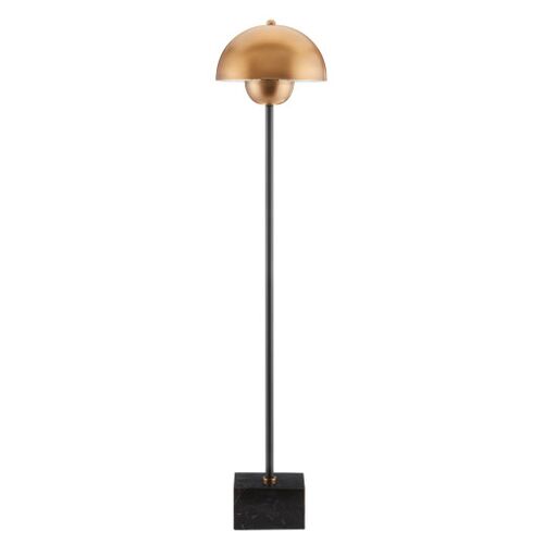 La Rue Table Lamp, Brushed Brass/Black