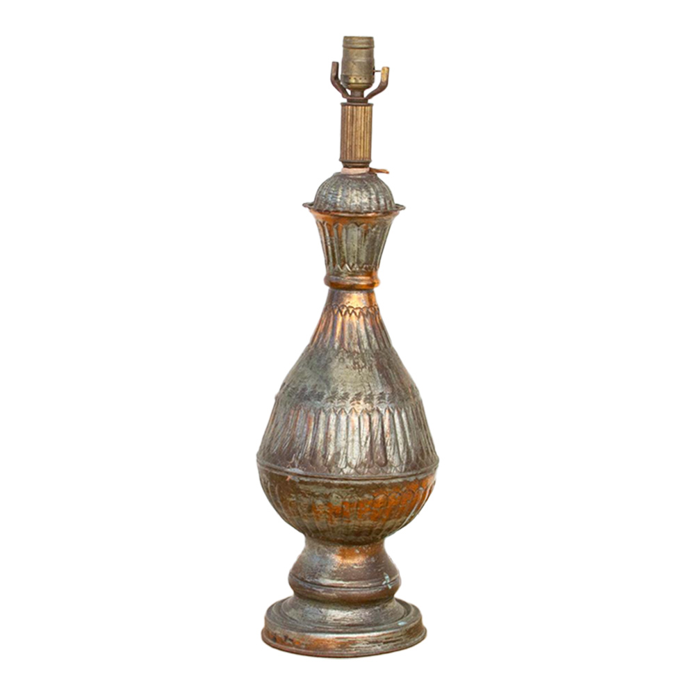 Antique English Copper Lamp~P77660457