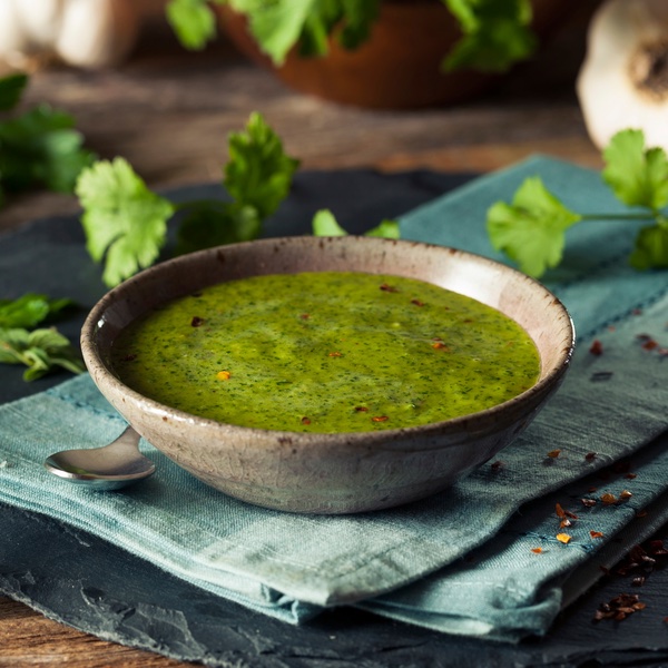 Once you make your own chimichurri, a condiment ubiquitous throughout much of South America, you’ll never bother with store-bought versions (or maybe even catsup!) again.
