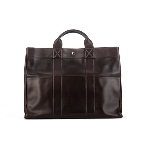 Hermes Cocoa Brown Leather Handbag~P77631908