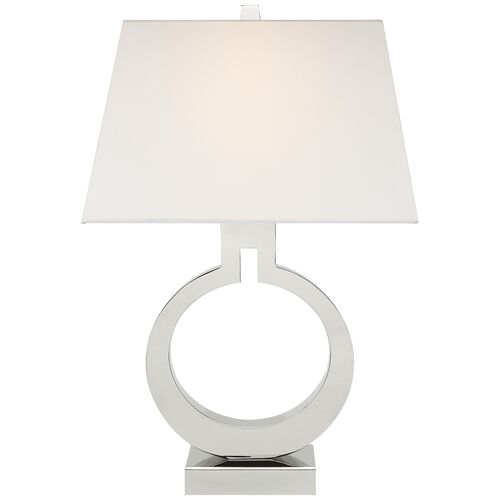 Ring Table Lamp, Polished Nickel~P76866160