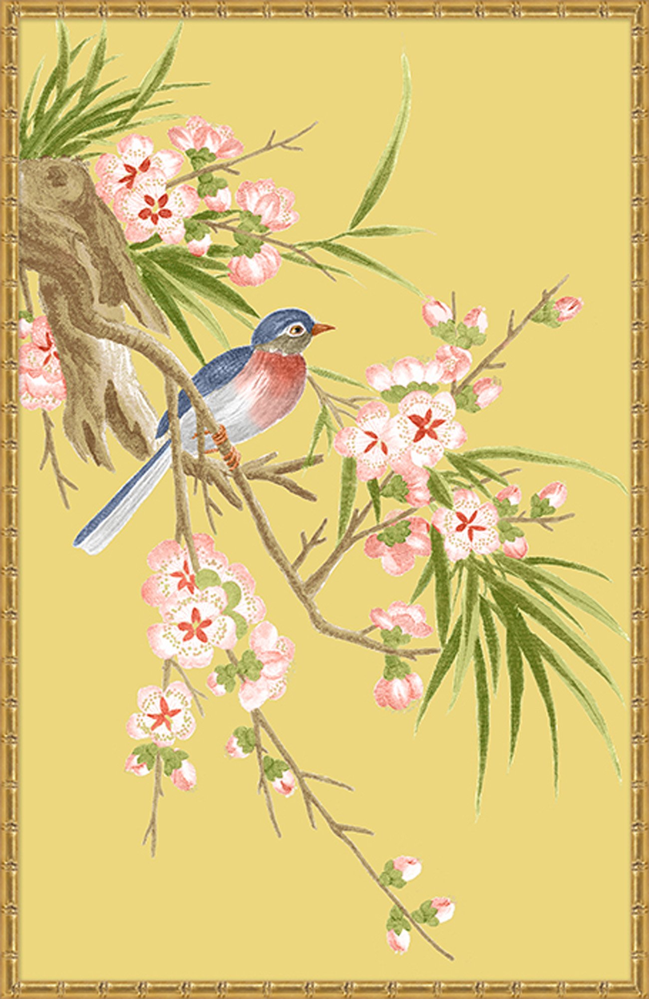 Blue & Gray Chinoiserie Birds II | One Kings Lane
