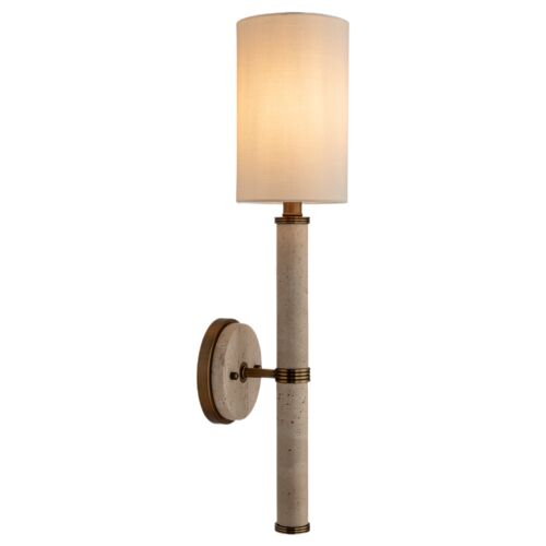 Trivoli 1-Light Marble Wall Sconce