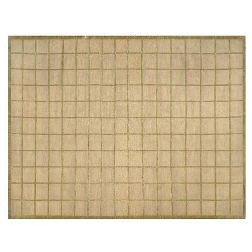 Chadwick Geometric 5'6" x 8'6" Rug, Tan/Green