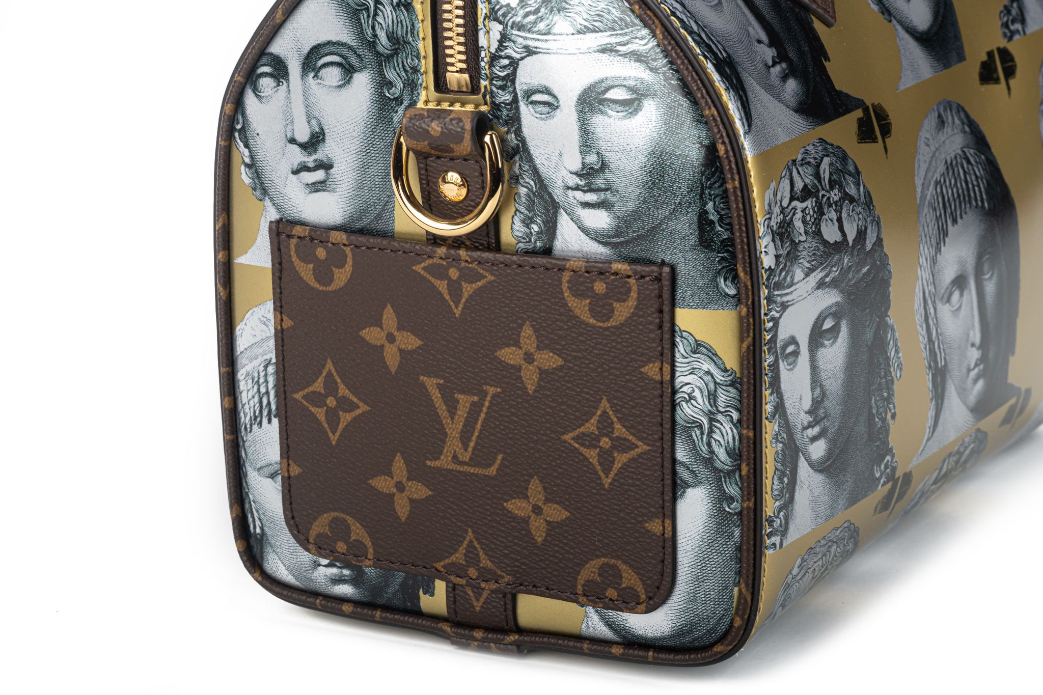 Louis Vuitton X Fornasetti Calfskin Fornasetti Speedy Bandouliere 25 - Gold  Handle Bags, Handbags - LOU578234