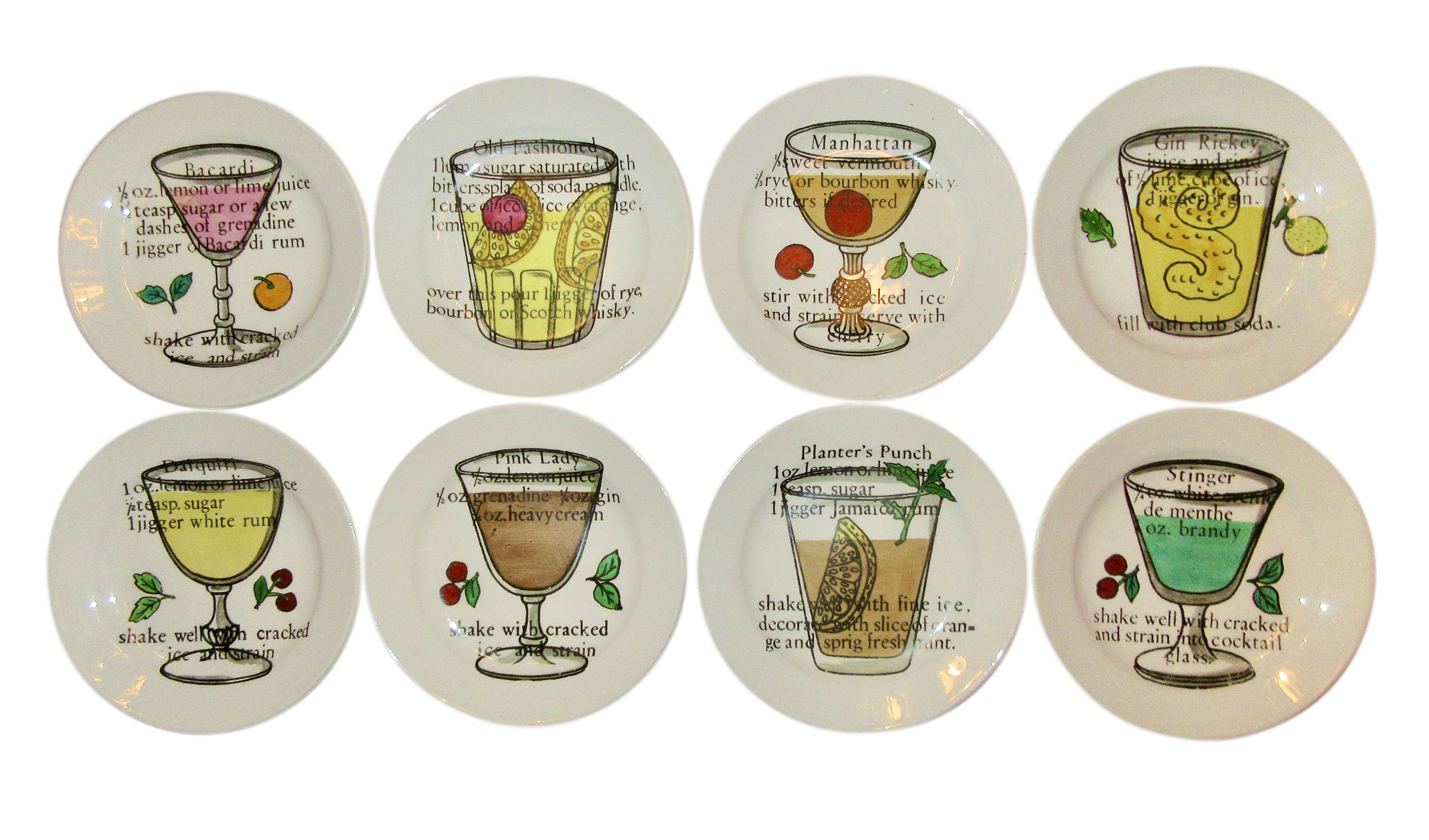 Fornasetti Cocktail Coasters Rare S/8~P77662560