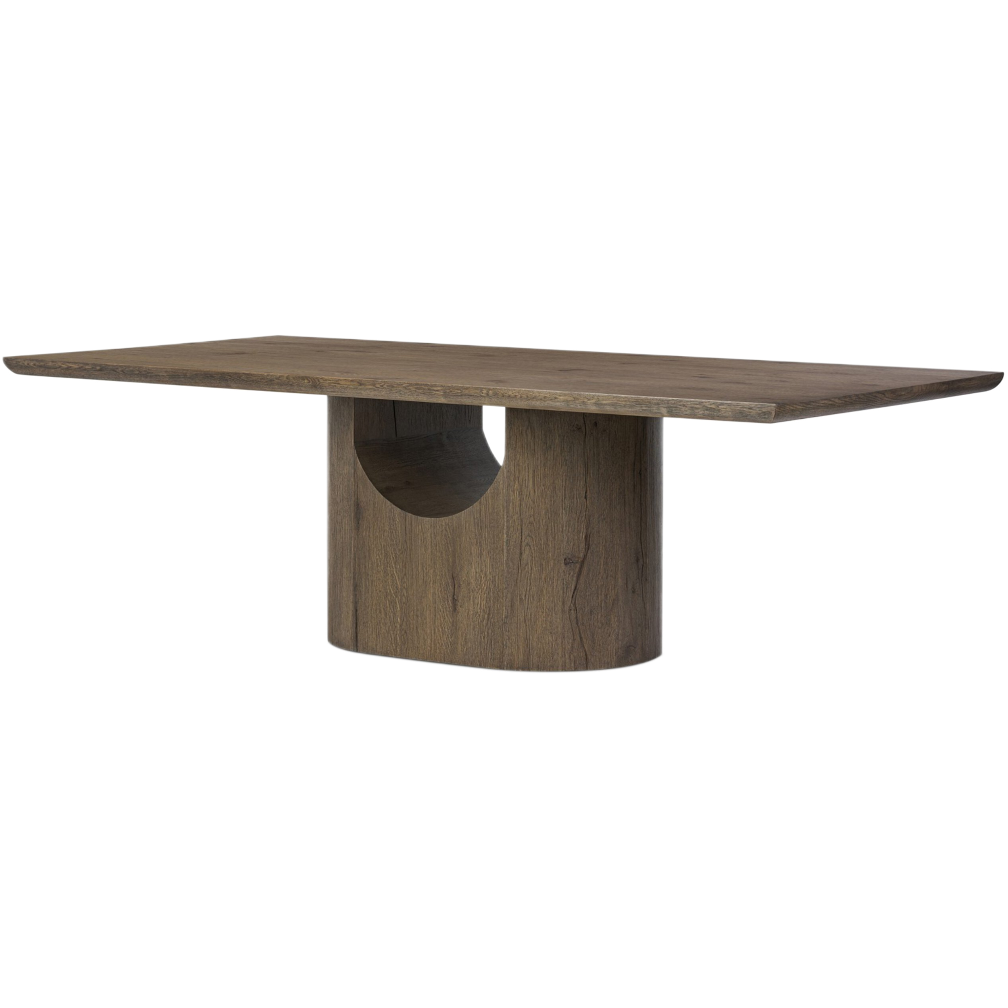 Thistlebrook Dining Table, 98 inch, Brown Oak