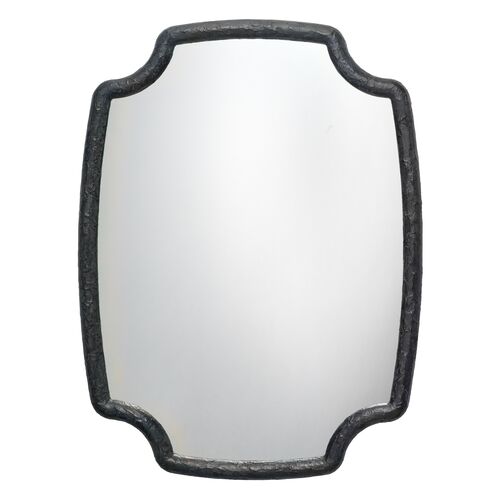 Selene Resin Wall Mirror, Charcoal~P77638156
