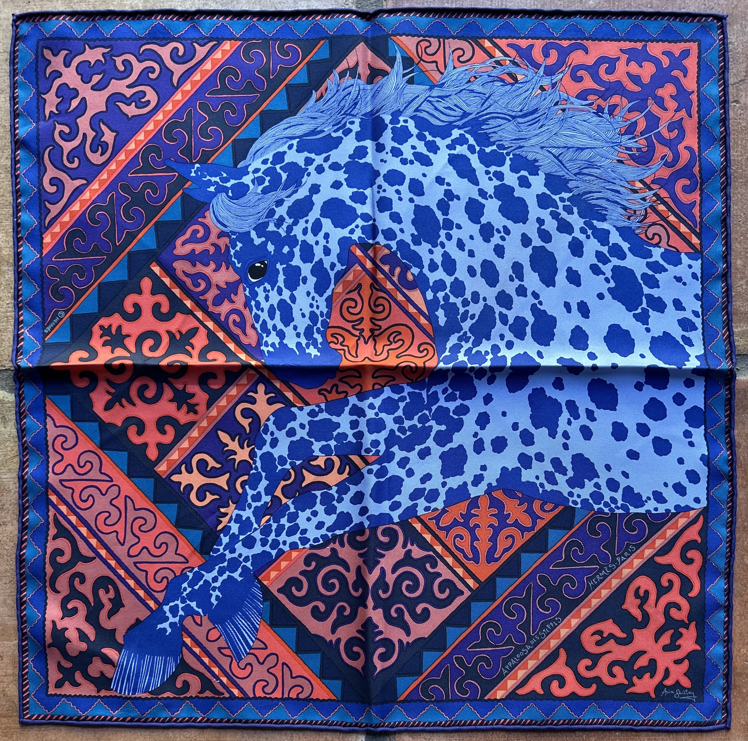 Hermès Appaloosa des Steppes Scarf~P77739692
