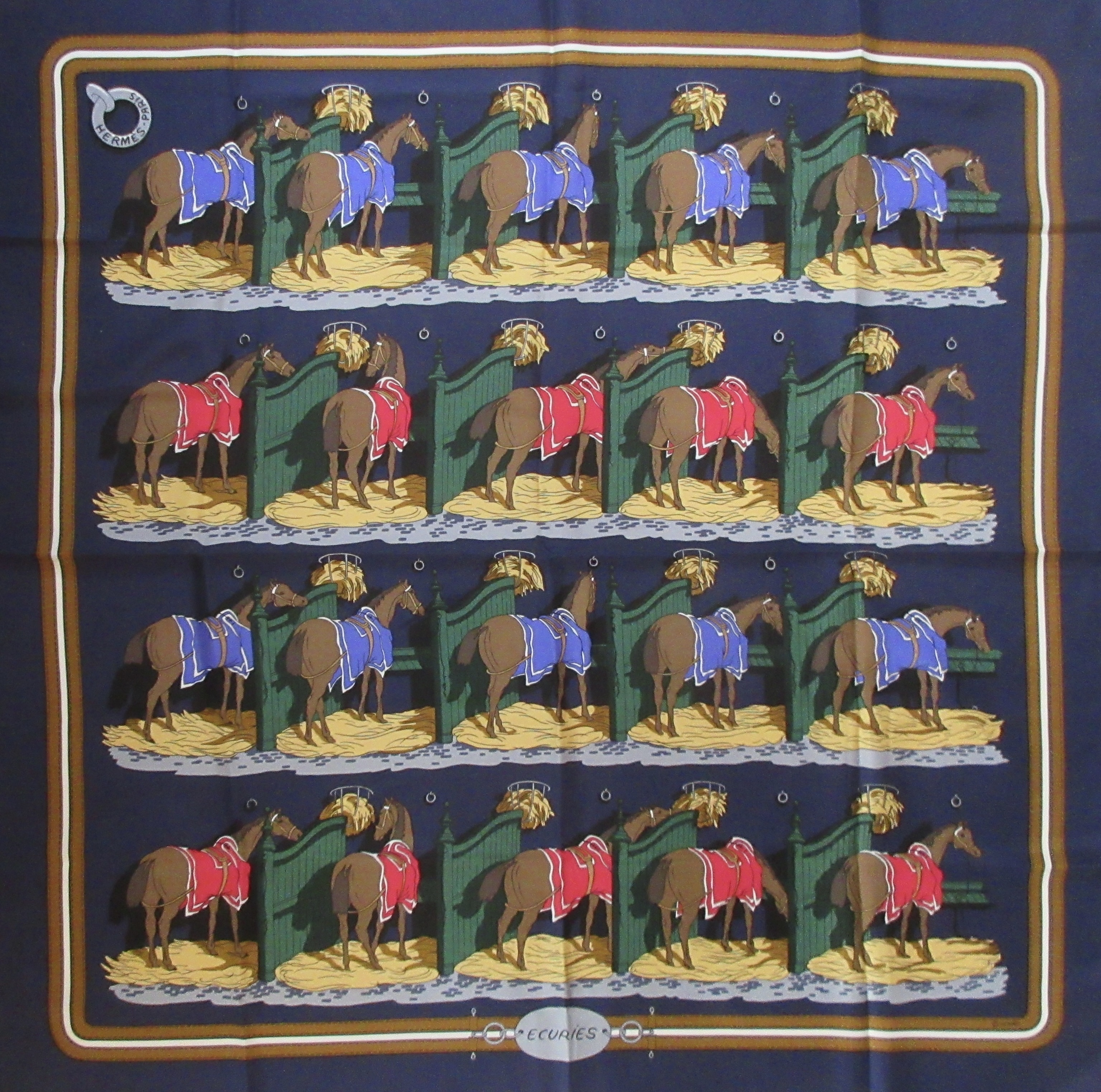 Hermes Ecuries Scarf