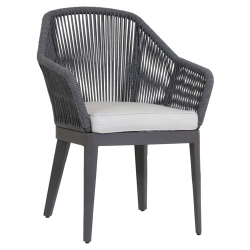 Amira Outdoor  Dining Chair, Dark Gray~P77567507