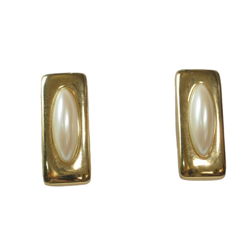 Givenchy Polished Gold Pearl Earrings