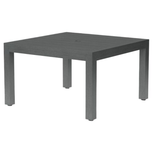 Laken Outdoor Aluminum 48" Square Dining Table, Slate Laken Outdoor Aluminum 48" Square Dining Table, Slate