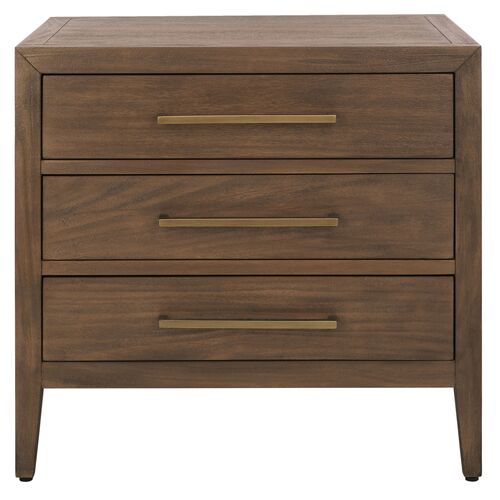 Romilly 3-Drawer Wood Nightstand Romilly 3-Drawer Wood Nightstand
