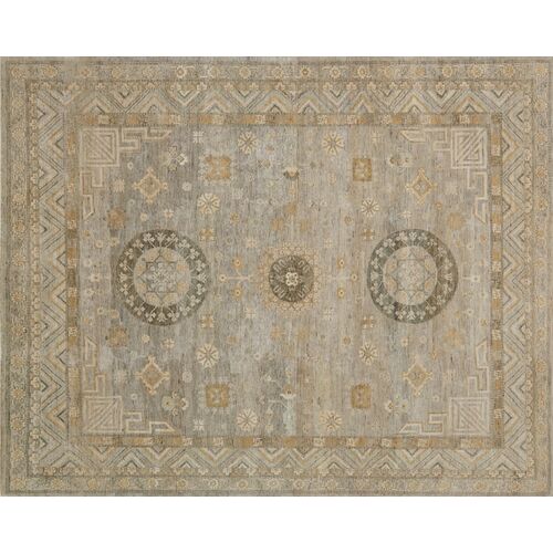 Leonora Hand-Knotted Rug, Tan/Multi~P77414630