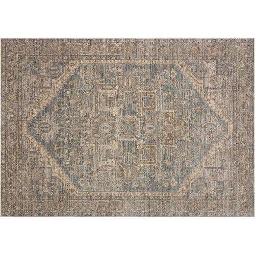 Junelle Rug, Blue/Bark