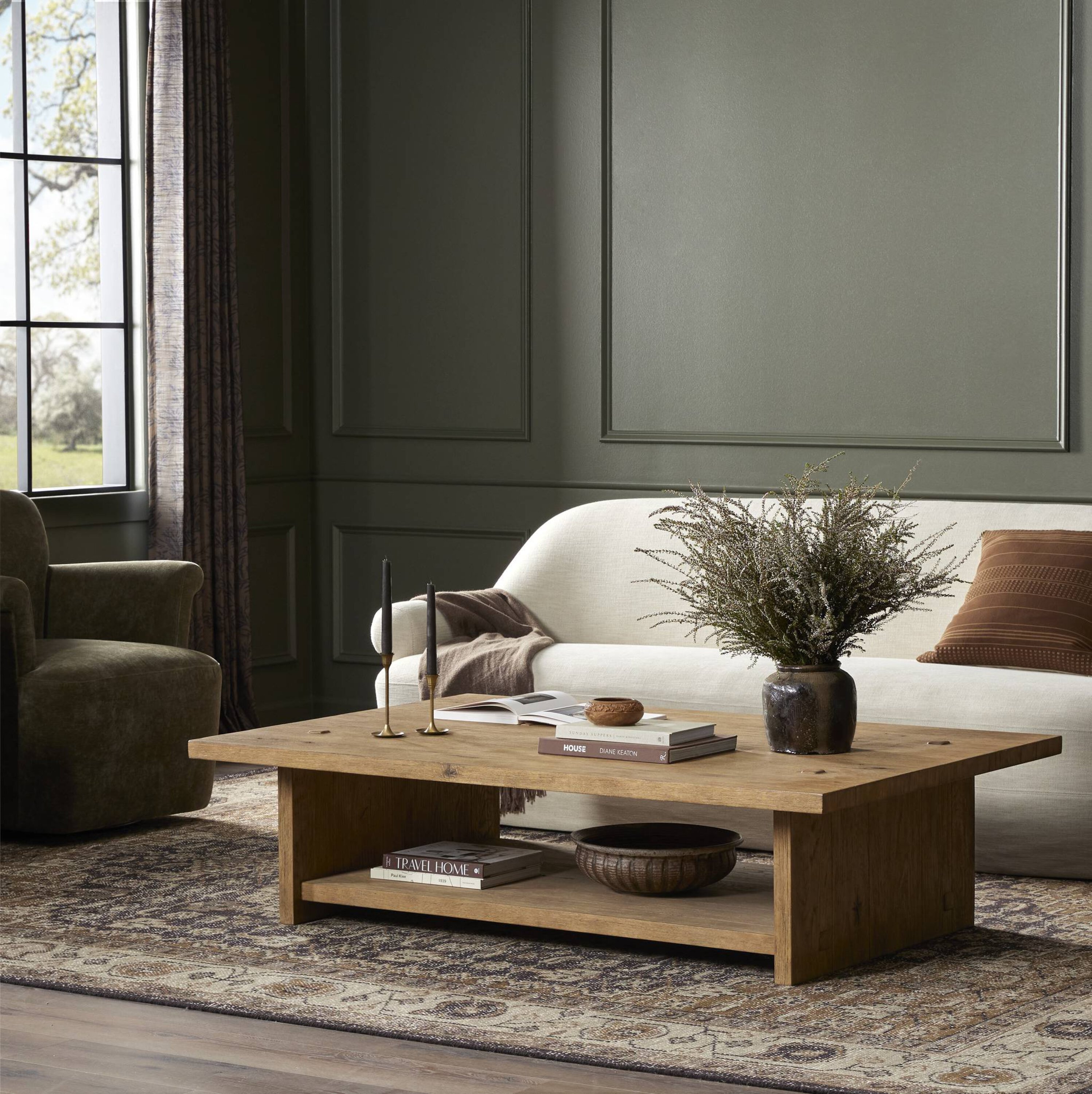 Zeno Coffee Table, Distressed Blonde Oak | One Kings Lane