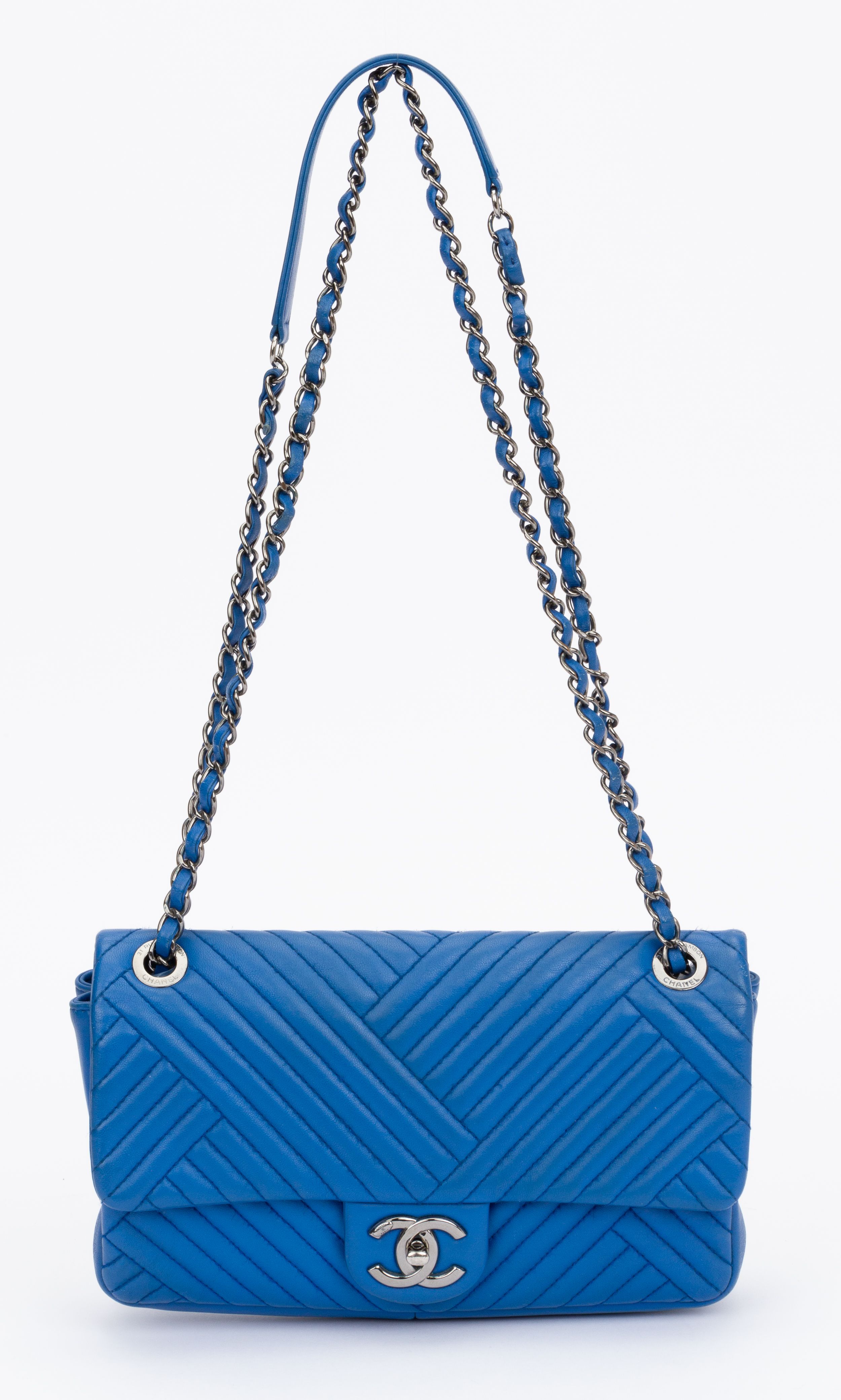 Chanel Blue Izmir Single Quilted Flap~P77660640