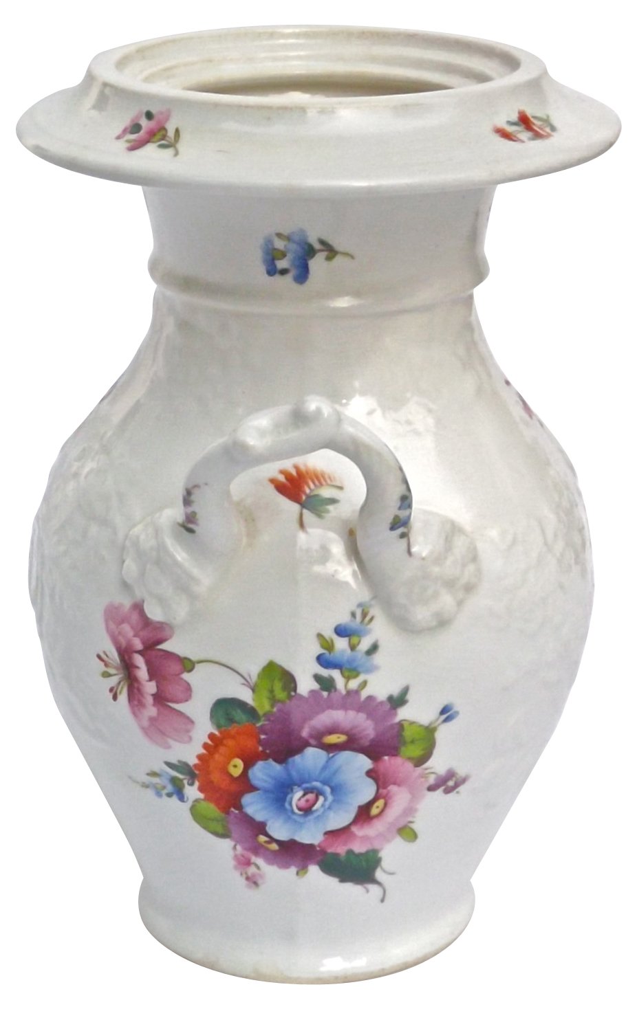 Antique Porcelain Floral Vase~P76829247