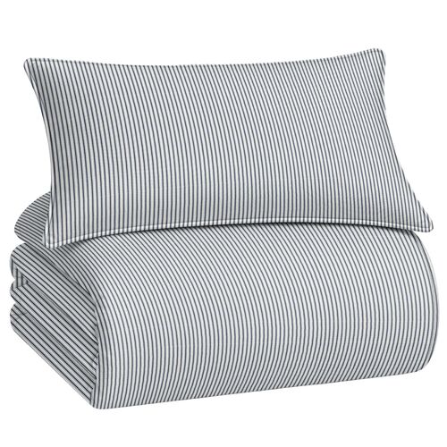Caelan Stripe Duvet Cover & Sham Set Caelan Stripe Duvet Cover & Sham Set
