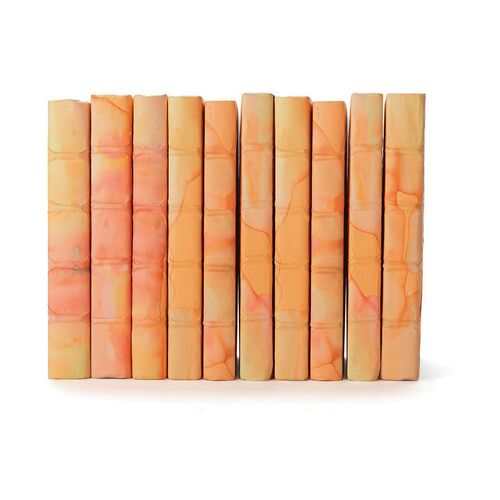 Linear Foot of Acid Wash Books, Orange~P77328920
