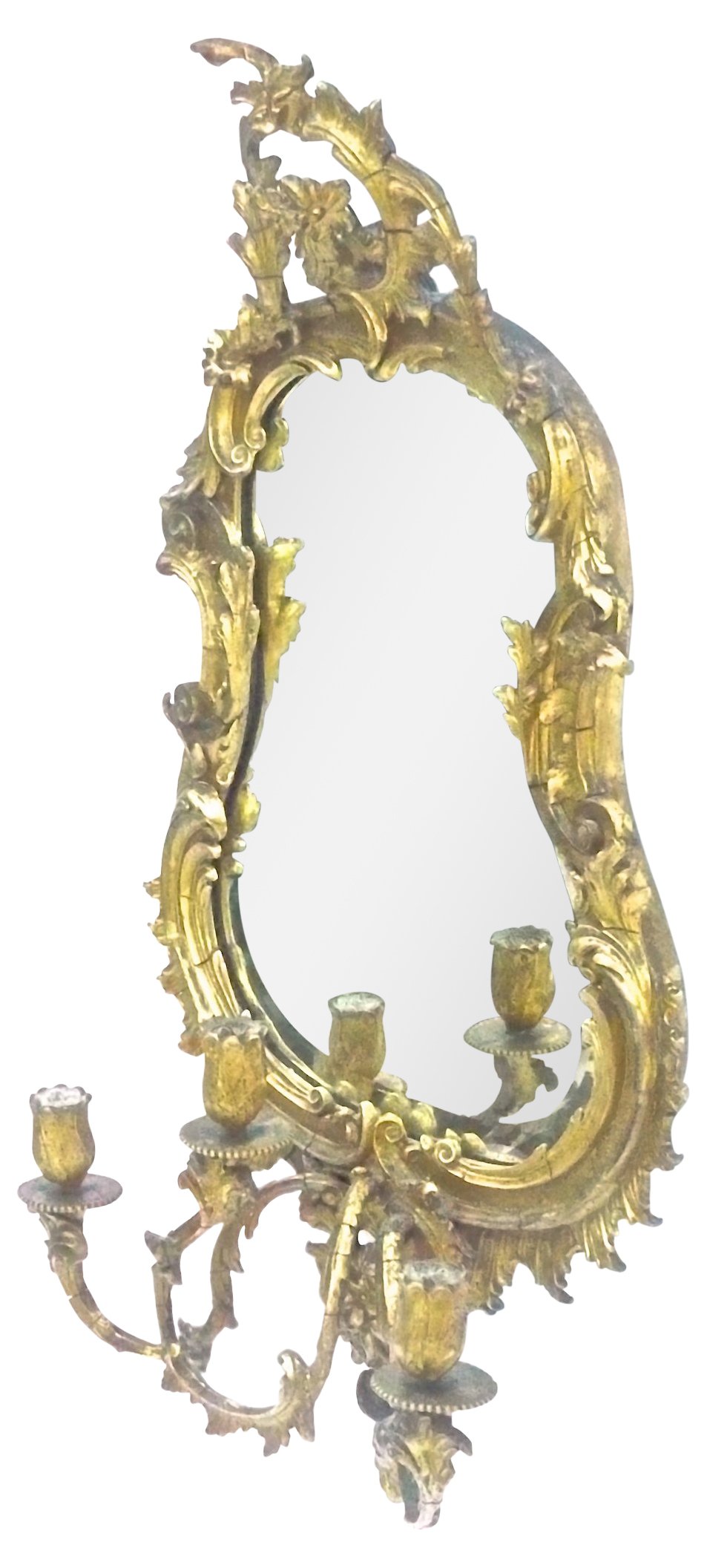 Antique French Gilt Acanthus Leaf Mirror~P77222792