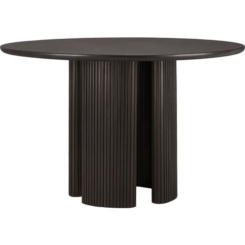 Roller Max Round Dining Table, Dark Brown~P111125991