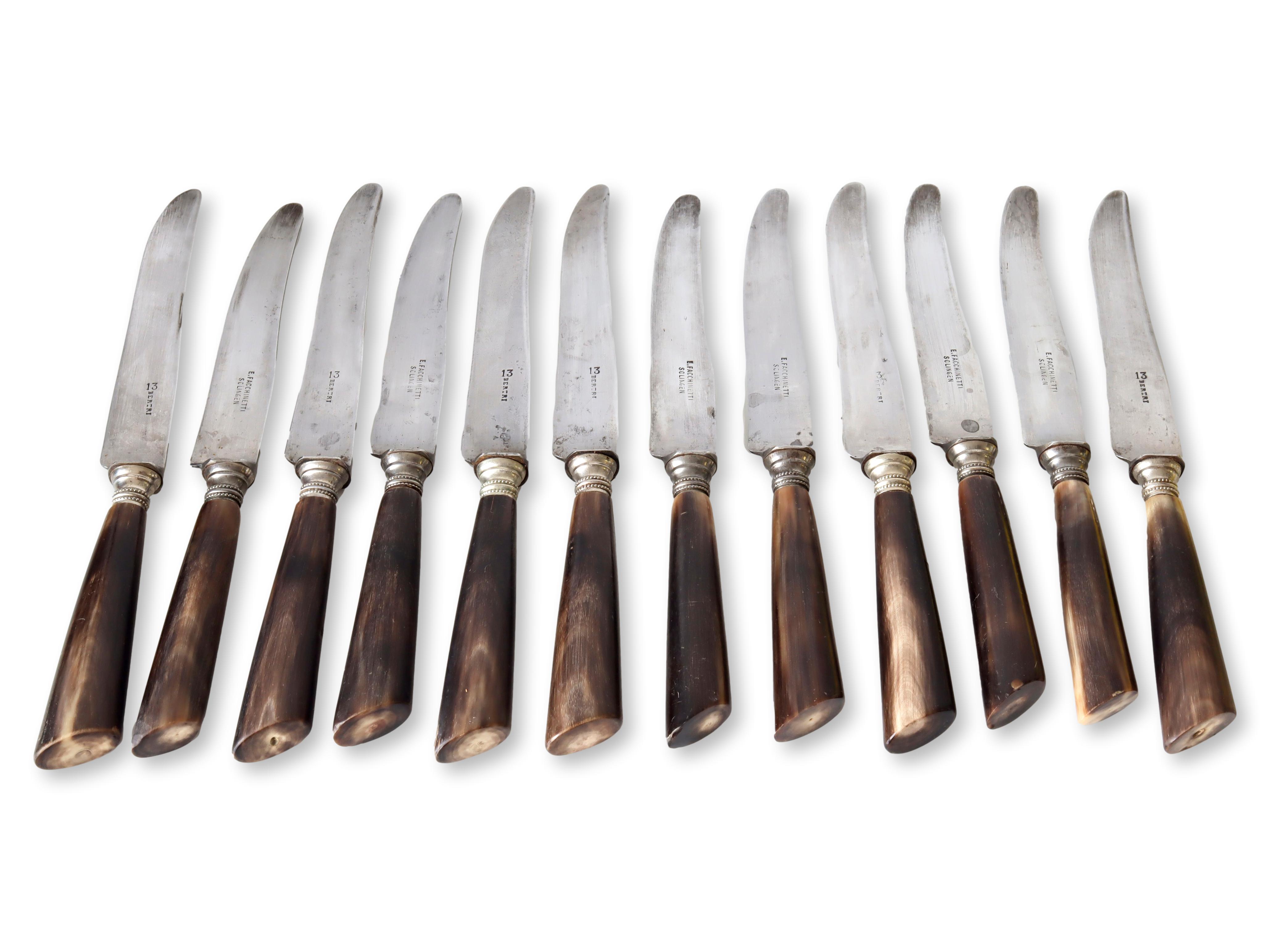 Solingen Polished Horn Dinner Knives,s12~P77666234
