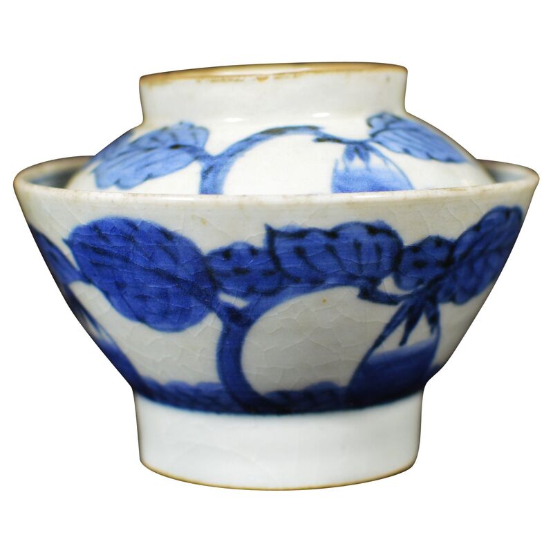 Antique Japanese Blue & White Bowl