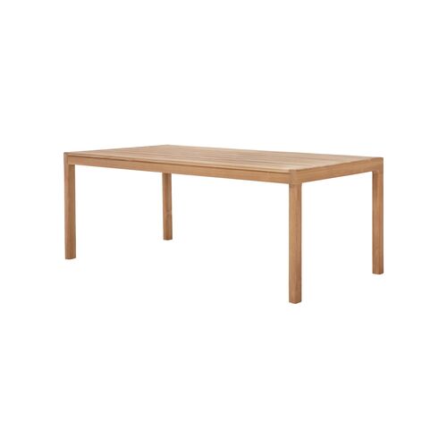 Jack Outdoor Teak Dining Table, Natural