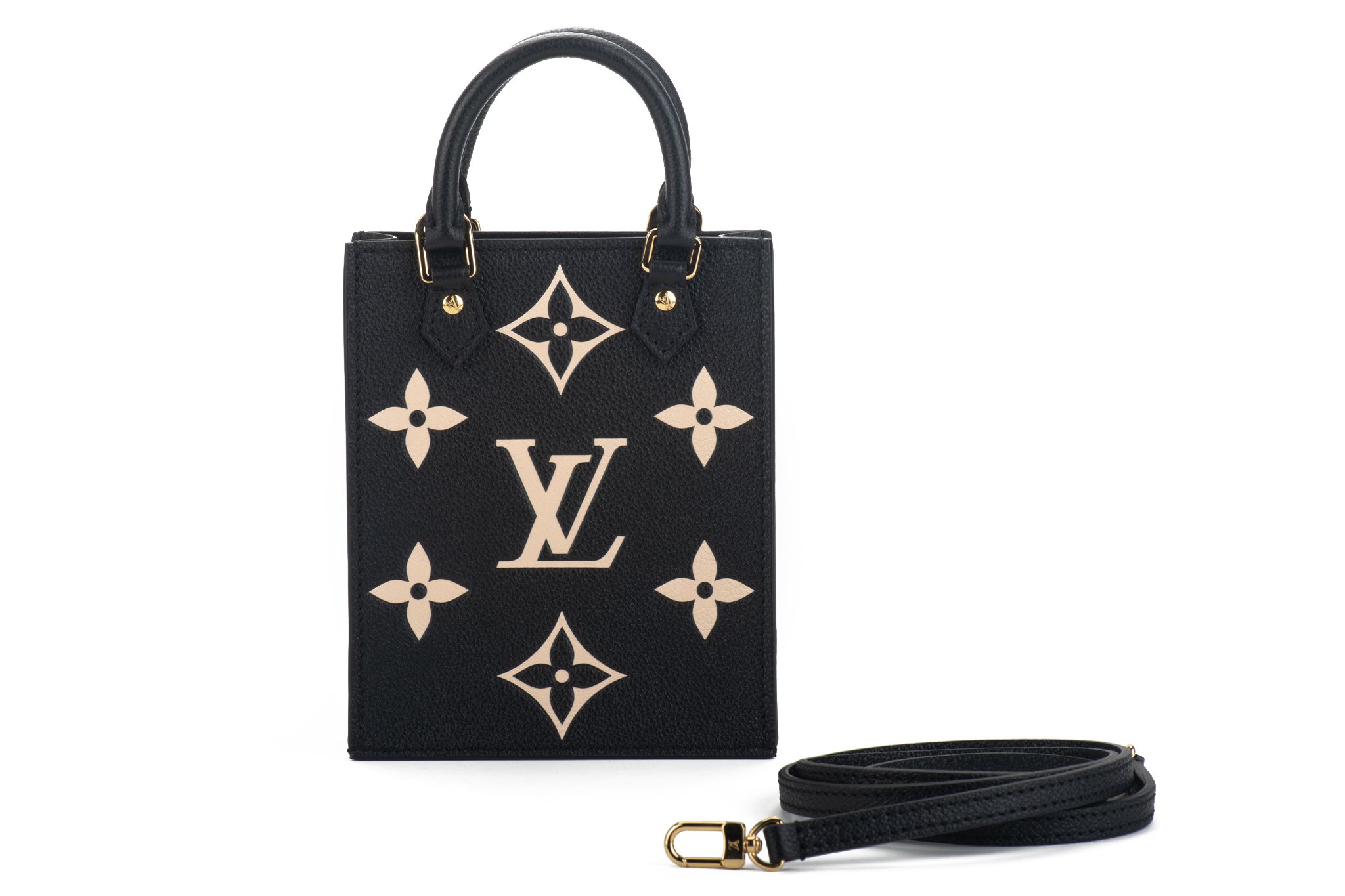 Louis Vuitton Black Mini Sac Plat~P77628955