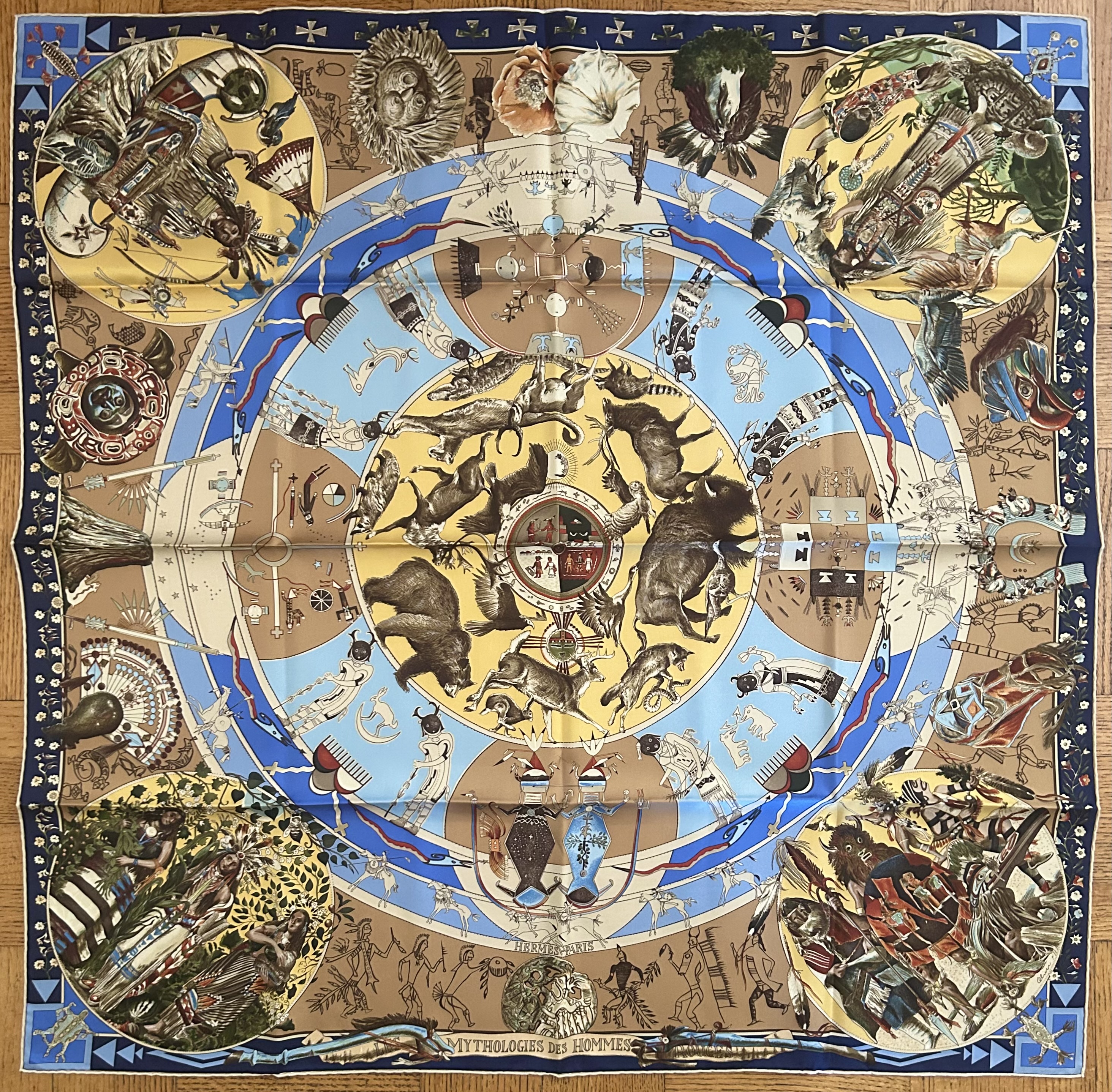 Hermès Kermit Oliver Mythologies Scarf~P77732330